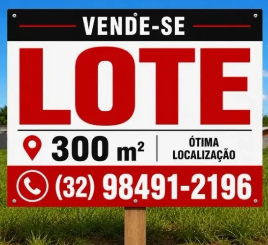 Ótima oportunidade Lote 300m² Plano (12x25) Pronto Construir/Ótima Localização Rodeiro MG