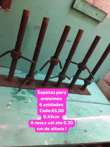 6 sapatas para andaimes! Vendo separado