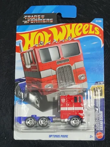 Hot Wheels Optimus Prime TransFormers - Caminhão Miniatura 1/64 - Lacrado