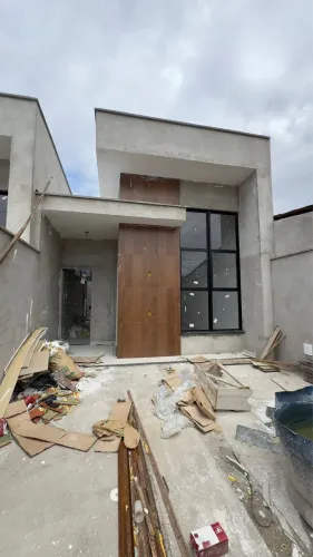 Casas na Mangabeira com 3/4 - Fachada Moderna - com Escritura grátis