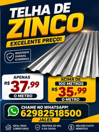 Telha de zinco