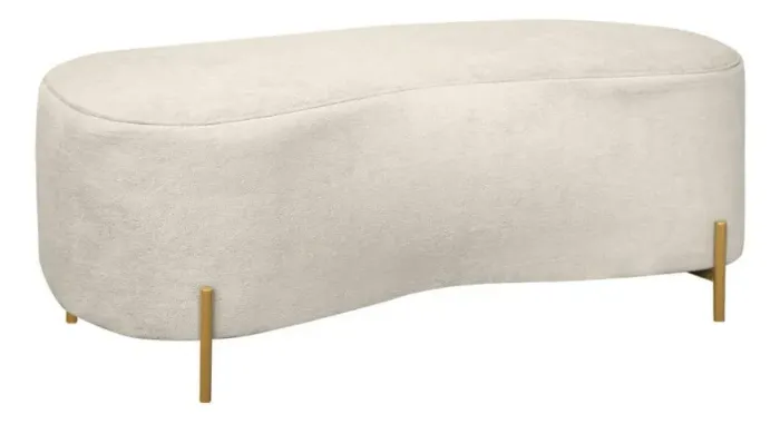 Recamier puff longo em bouclê