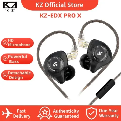 Fone KZ EDX Pro X com Microfone Som Imersivo para Jogos
