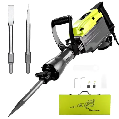 Martelo Demolidor Elétrico 1800W Rompedor de Concreto Profissional com  Ferramentas