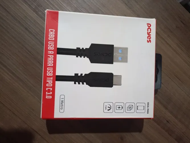 Cabo USB para USB tipo C 3.0