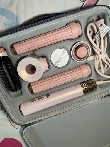 Secador sem frizz com modeladores de cachos. NOVO!