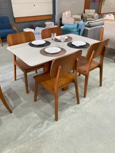 MESA 1,40m 4 CADEIRAS LAMINADAS