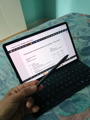 Tablet Pro - Tab S9 com capa teclado 