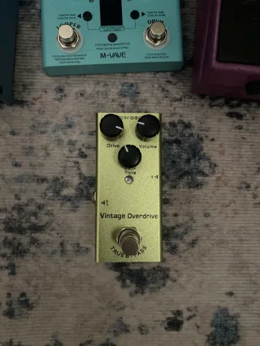 Pedal de guitarra vintage overdrive