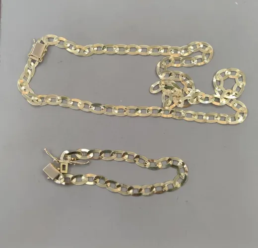 Corrente Com Pulseira De Moeda Antiga