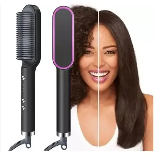 Escova alisadora elétrica bivolt