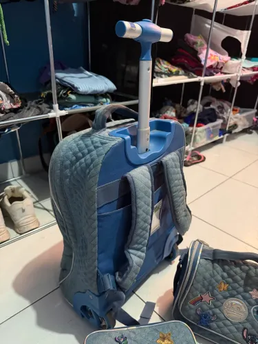 Mochila estilo mala kit 3 peças 200