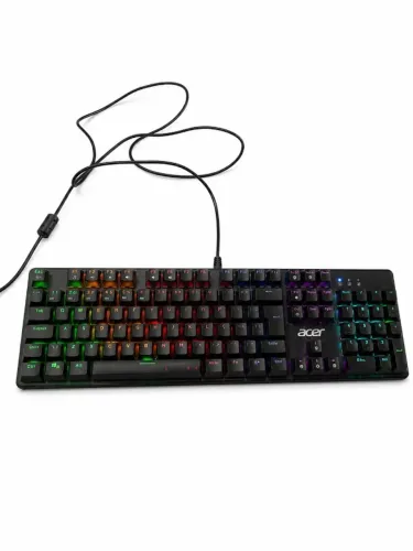 Teclado Gamer Acer Nitro TKL NKW202 LED retroiluminado RGB customizável USB ABNT 2