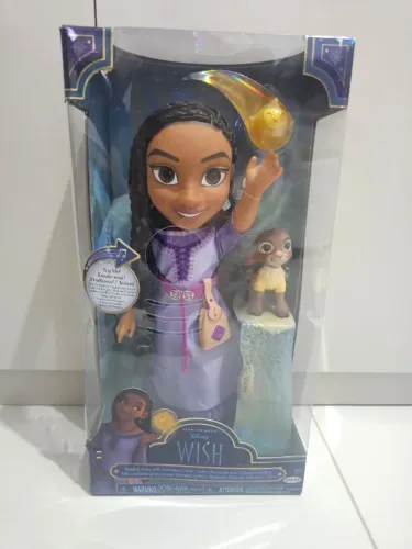 SUNNY, Boneca Asha, Disney Wish, Poder dos Desejos - 25 cm - LACRADA