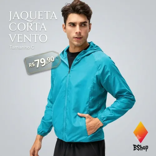 Jaqueta corta vento unissex G