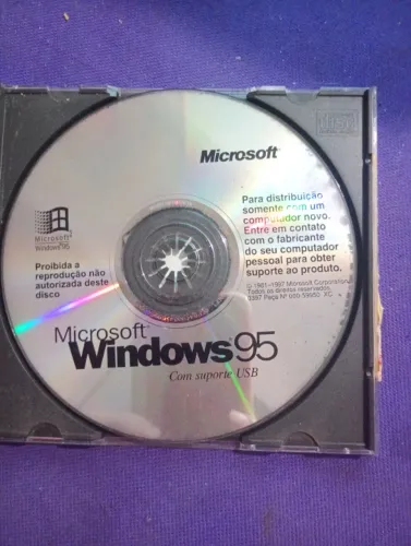 Manual Wndows 95 com Cd e chave Original