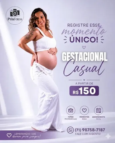 Ensaio gestacional de estúdio *