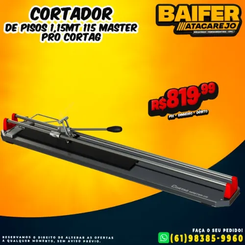 Cortador de Pisos 1,15MT 115 Master Pro Cortag