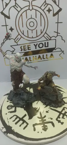 Estátuas Azog e Orc de Moria 1/10 - Pintura Manual Exclusiva