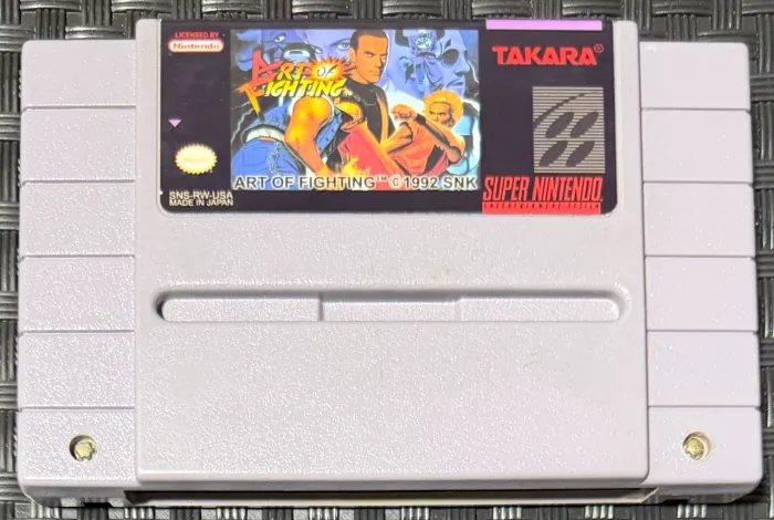 Art of Fighting SNES Original Americano Super Nintendo