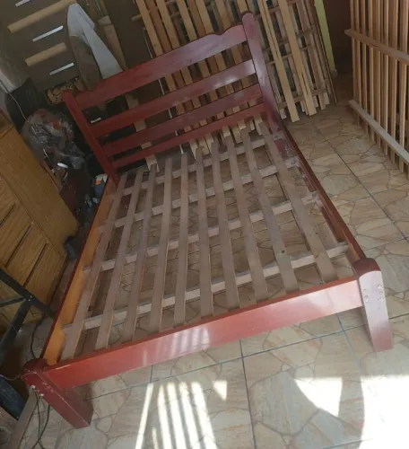 Cama de Casal Madeira Maciça 350,00 Entrego em Sorocaba e Votorantim sem taxa