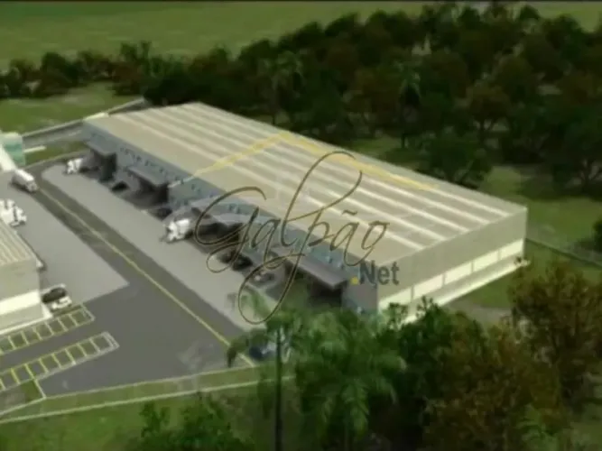 GA1145 - Galpão industrial em Cotia, 1.282 m², 2 docas, 8 vagas, portaria 24h e piso para