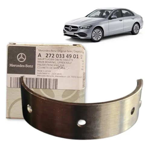 Casquilho Metade Superior Mercedes A272033490152 Prata Prata