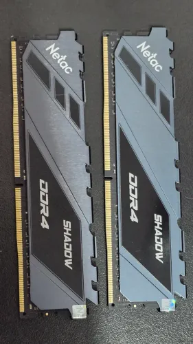 Memória Ram Gamer Pc Netac 16gb (2x 8) Ddr4-3600 C18 Desktop