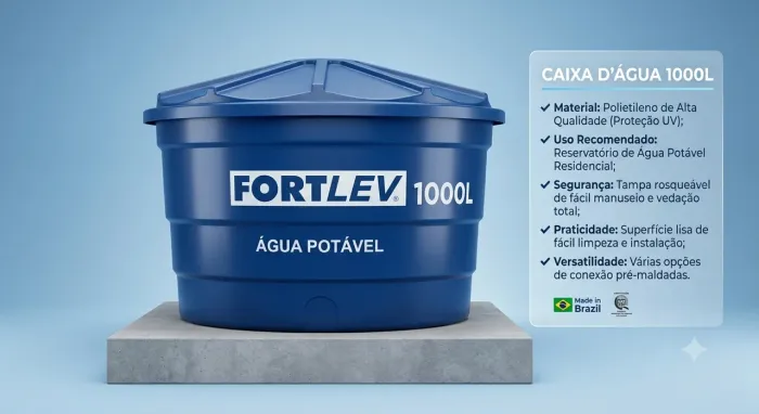 Caixa d?água água FORTLEV 1000L