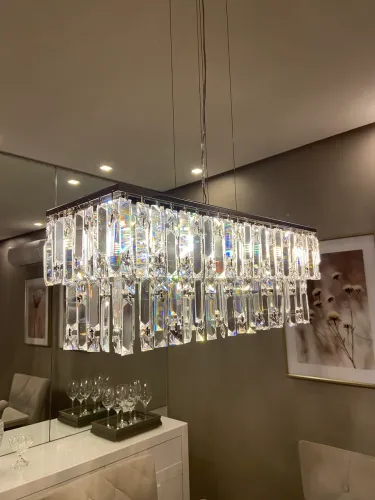 Lustre Pendente Retangular