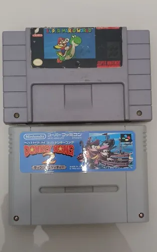 Super Mario World + Donkey Kong 2. Originais