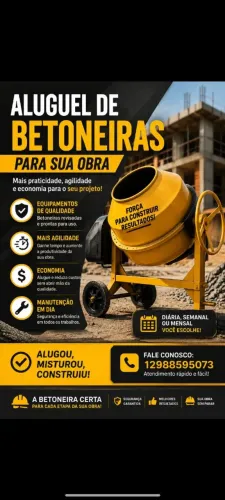 Aluguel de betoneira