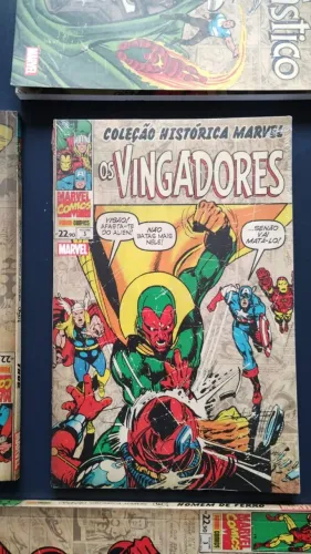 OS VINGADORES 3 COLEÇÃO HISTÓRICA MARVEL PANINI RARIDADE EXCELENTE ESTADO PARTICULAR