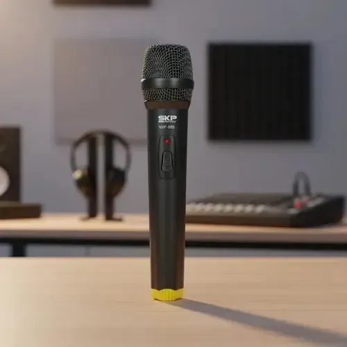 Microfone sem fio VHF 695 para eventos e apresentações Novo