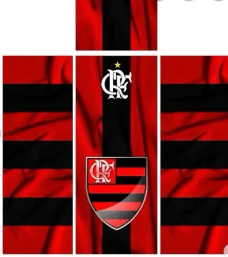 Adesivo de geladeira completo do Flamengo para envelopar
