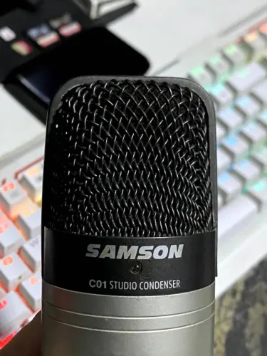 Microfone Samson c01 condenser / Ideal para Musica e Podcast
