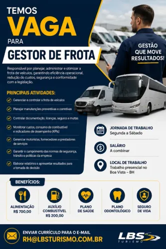 VAGA - GESTOR DE FROTA 