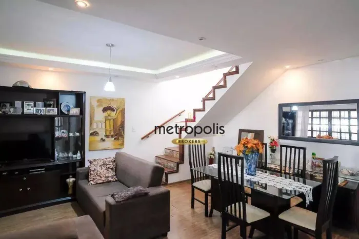 Sobrado com 4 dormitórios à venda, 295 m² por R$ 1.150.000,00 - Vila Palmares - Santo Andr