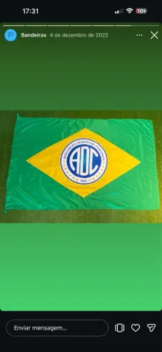 Bandeira do Brasil com símbolo do confiança nova