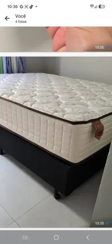 Vendo uma cama de casal box apenas 6 meses de uso por motivo de mudança.