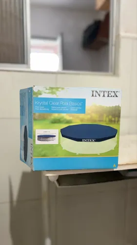 Capa para Piscina Intex 3,05m Krystal Clear Nunca Usada