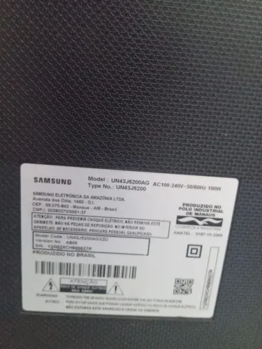 Tv Samsung 43", tela queimada.