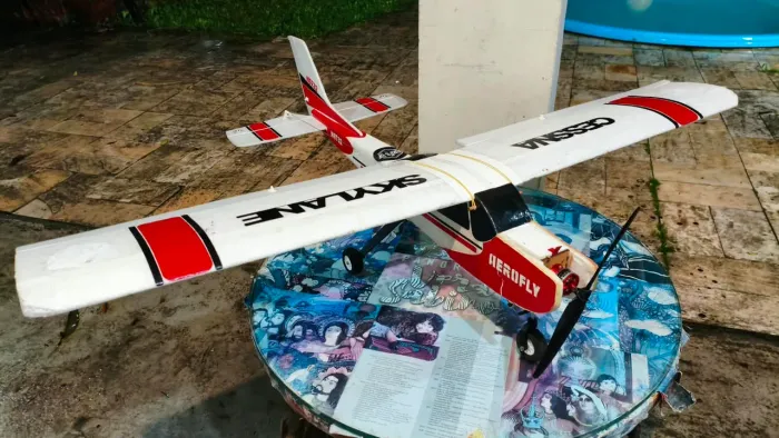 Aeromodelo CESSNA SKYLINE com rádio controle Taranis X9D Plus (Frsky), pronto pra voar!