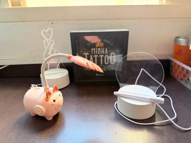 Kit luminárias e cofre decoração de mesa