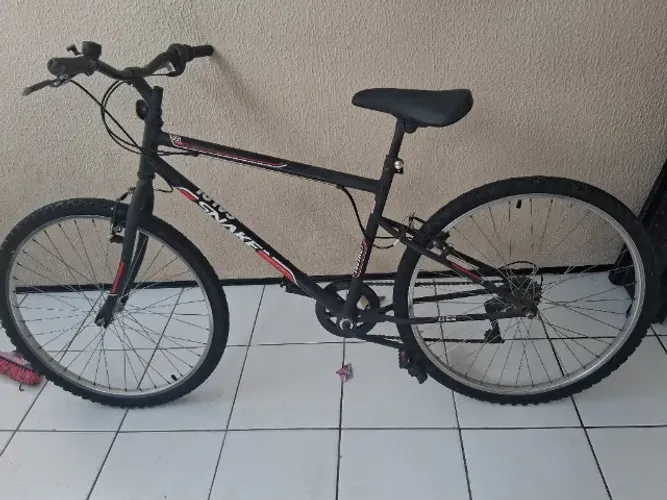 Bicicleta Snake Easy Aro 26 Aço Preto Fosco 