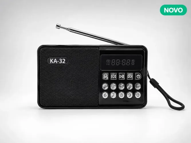 Rádio Portátil KA-32 FM USB Bluetooth Cartão de Memória Recarregável
