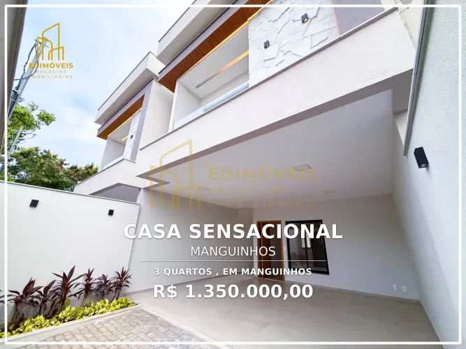Seu Novo Lar em Manguinhos Casa com Design Moderno e Segurança