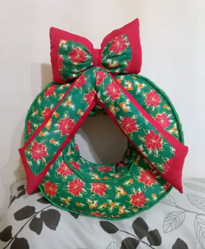 Almofada-Guirlanda de Natal