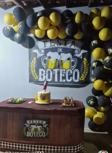 Decoração para festa de boteco