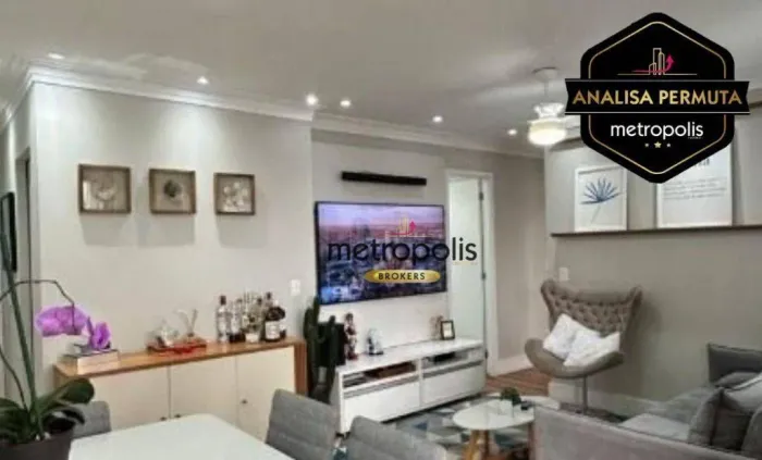 Apartamento com 2 dormitórios à venda, 70 m² por R$ 755.000,00 - Jardim - Santo André/SP